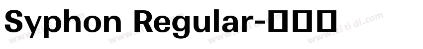Syphon Regular字体转换